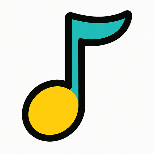 2D muzik notasi.
In-Game asset.  2d.  High contrast.  No shadows