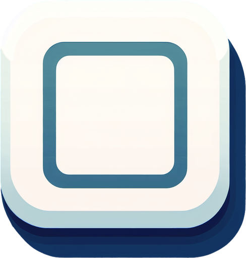 White square with round corners, flat shaded, hyper casual game.
Single Game Texture. In-Game asset. 2d. Blank background. High contrast. No shadows.