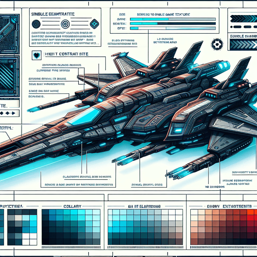 player ship.
Single Game Texture.  In-Game asset.  2d.  Blank background.  High contrast.  No shadows