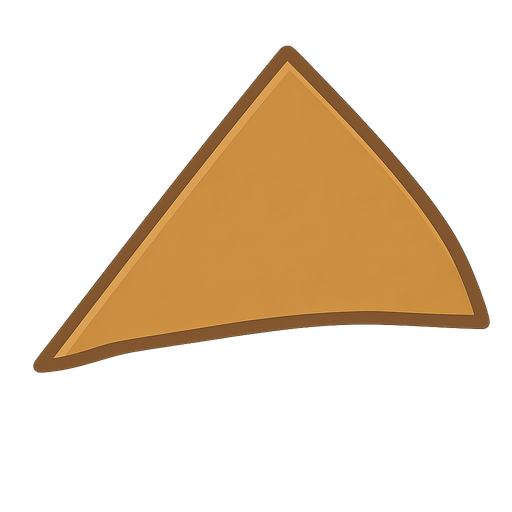 triangle. No background. Transparent background. Blank background. No shadows. 2d. In-Game asset. flat