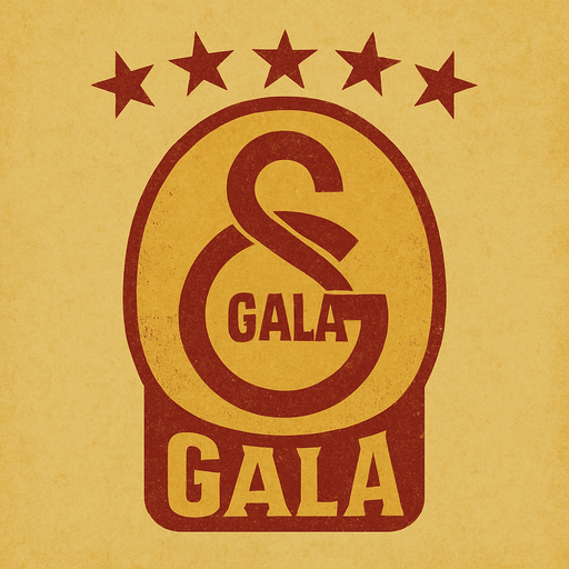 Galatasaray logosuna benzer bir logo oluştur "Gala" yazsın . Üstünde de 5 yıldız olsun . retro temada olsun ..
In-Game asset.  2d.  High contrast.  No shadows