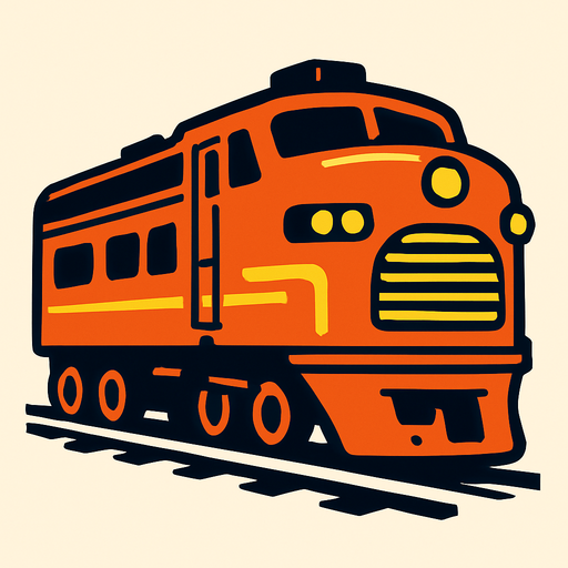 Train.
In-Game asset.  2d.  High contrast.  No shadows
