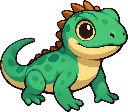 Little lizard.
In-Game asset.  No shadows
