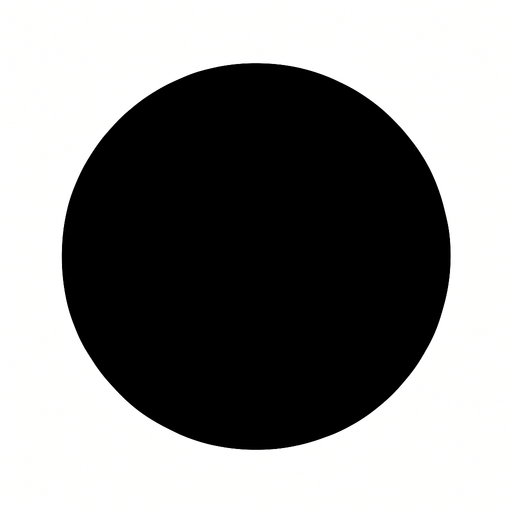 give me black circle.
In-Game asset.  2d.  High contrast.  No shadows