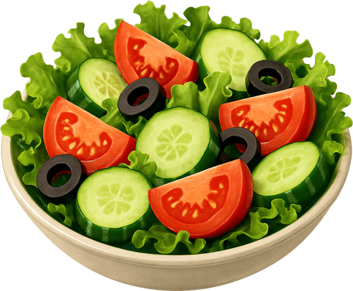 salad - Gerçekçi - Yazısız.
In-Game asset.  2d.  High contrast.  No shadows