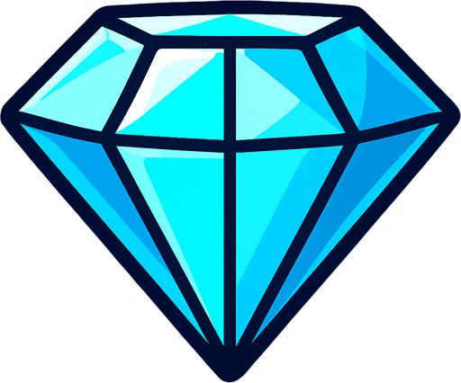 diamond.
In-Game asset.  2d.  High contrast.  No shadows