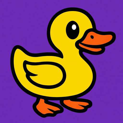 Duck.
In-Game asset.  2d.  High contrast.  No shadows