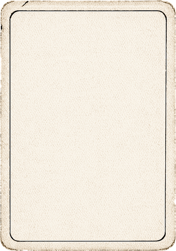 A completely blank playing card with textured surface. Slightly used edges with a couple nicks out of it. Black background. 
In-Game asset.  2d.  High contrast.  No shadows