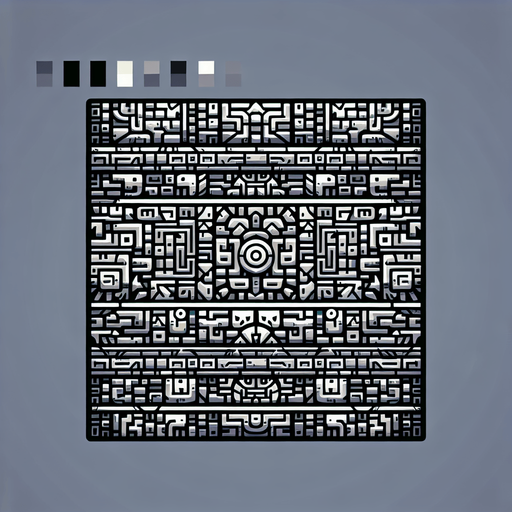 chibi inca aztec wall pattern.
Single Game Texture.  In-Game asset.  2d.  Blank background.  High contrast.  No shadows