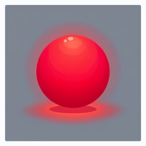 red light.
Single Game Texture.  In-Game asset.  2d.  Blank background.  High contrast.  No shadows