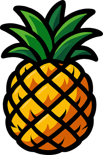 Ananas.
In-Game asset.  2d.  High contrast.  No shadows