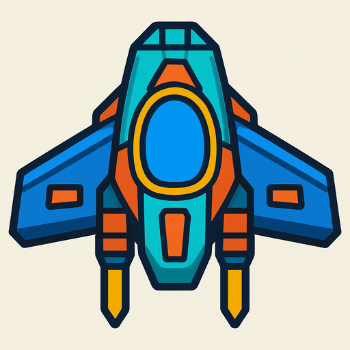 2d spaceship beatifull.
In-Game asset.  2d.  High contrast.  No shadows