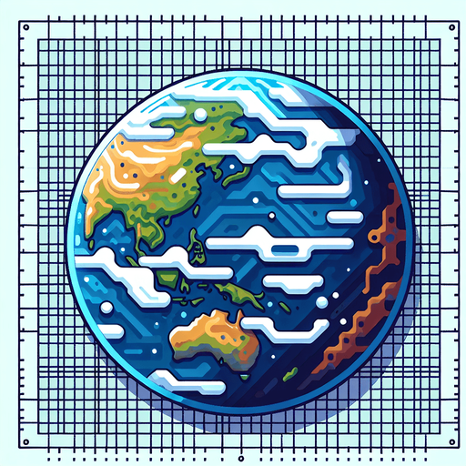 2d earth

Single Game Texture. In-Game asset. 2d. Blank background. High contrast. No shadows.