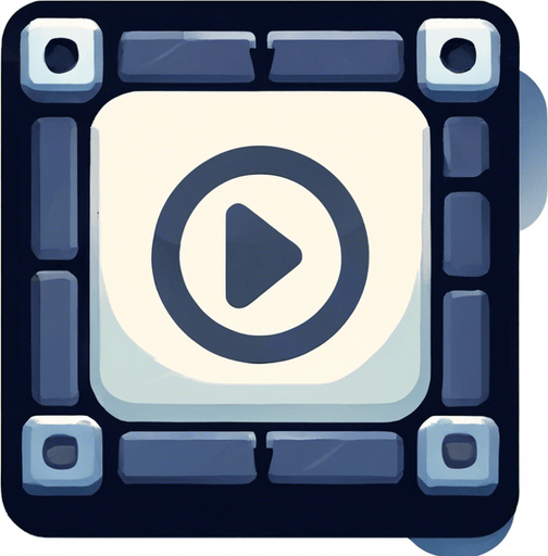 remove the play sign and circle in the middle