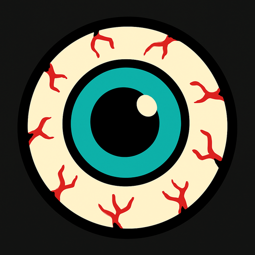 Eyeball.
In-Game asset.  2d.  High contrast.  No shadows