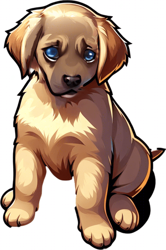 crying puppy. eyes are smaller. crying expression. tears on one eye.