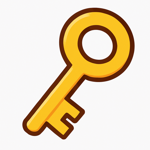 key.
In-Game asset.  2d.  High contrast.  No shadows