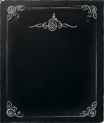 The Words "MASTER POTION" in white chalk