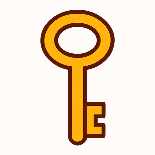 key.
In-Game asset.  2d.  High contrast.  No shadows