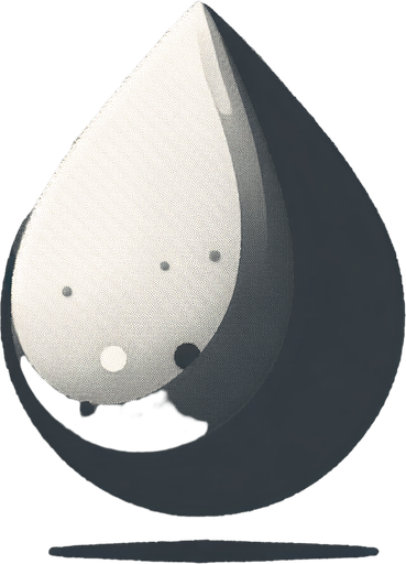 rain drop.
Single Game Texture.  In-Game asset.  2d.  Blank background.  High contrast.  No shadows