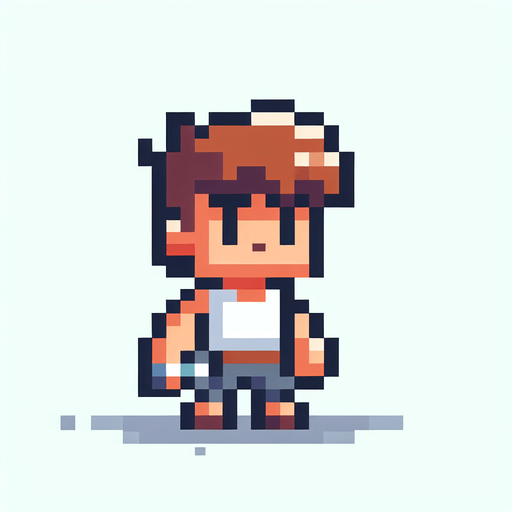 pixel mario character. 2d
Single Game Texture.  In-Game asset.  2d.  Blank background.  High contrast.  No shadows