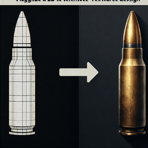 Large Bullet.
Single Game Texture. In-Game asset. 2d. Blank background. High contrast. No shadows.
