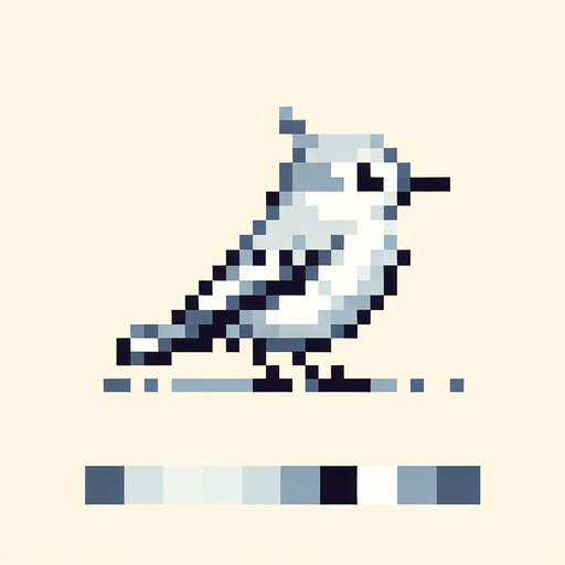 A Proper Bird not A Circle Or Rectangle (And The Bird Should Be In Pixelart) 
Single Game Texture. In-Game asset. 2d. Blank background. High contrast. No shadows.