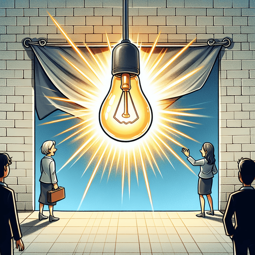 eureka moment, cartoon style, light, no people.
Single Game Texture. In-Game asset. 2d. Blank background. High contrast. No shadows.