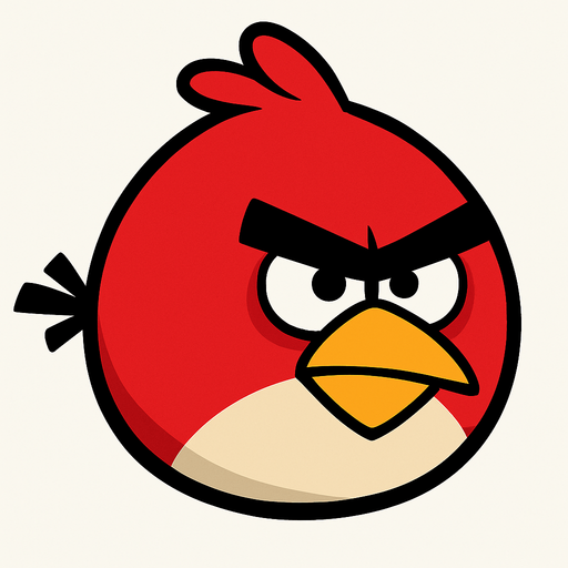 Kuşu Angry Birds oyunundaki Red olarak değiştir.
In-Game asset.  2d.  High contrast.  No shadows