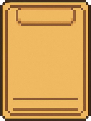 Make empty pixel art game card. #f3d296 color.
In-Game asset.  2d.  High quality.  No shadows