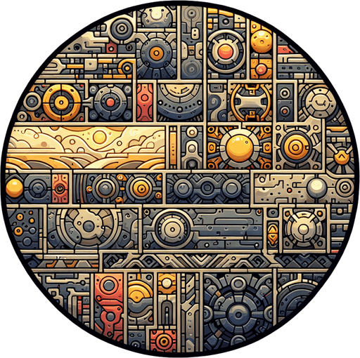 Turn into a circle.
Single Game Texture. In-Game asset. 2d. Blank background. High contrast. No shadows.