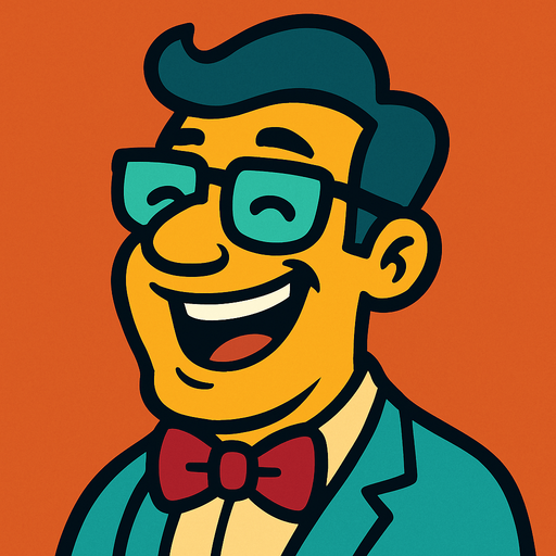Profile photo of a humorous man.
In-Game asset.  2d.  High contrast.  No shadows