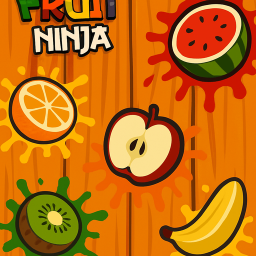 Fruit ninja arkaplan.
In-Game asset.  2d.  High contrast.  No shadows