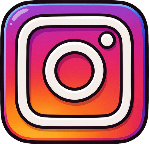 instagram logo.
In-Game asset.  No shadows