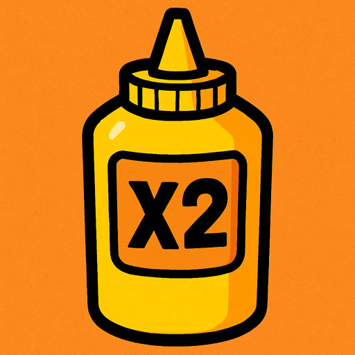 Mustard Bottle, label is x2.
In-Game asset.  2d.  High contrast.  No shadows