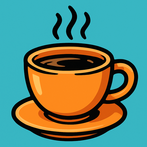 coffee cup.
In-Game asset.  2d.  High contrast.  No shadows