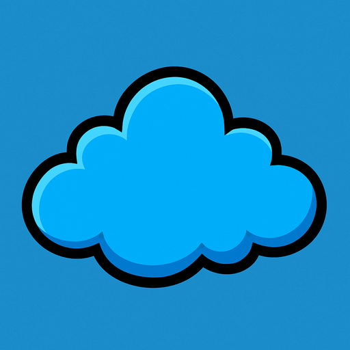 cloud.
In-Game asset.  2d.  High contrast.  No shadows