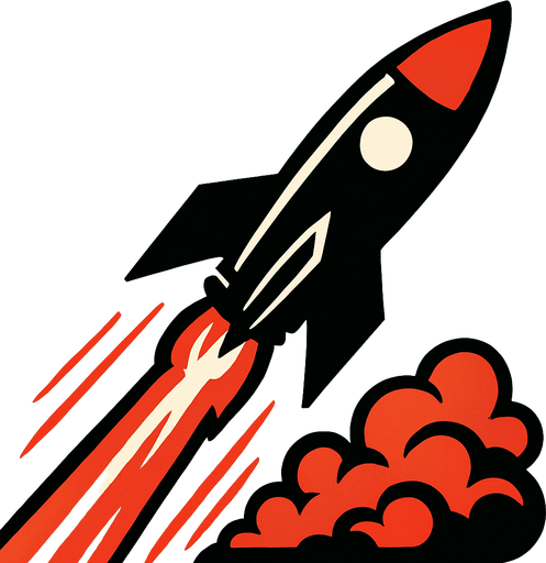 Misil rikdad upp.
In-Game asset.  2d.  High contrast.  No shadows