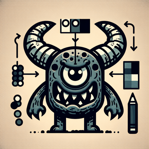 monster in flat shading style. Monster has chopped off horns and has lazy eye with scary teeth. think black borders
Single Game Texture.  In-Game asset.  2d.  Blank background.  High contrast.  No shadows
