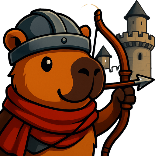 Los capybaras estan listo para defender el castillo.