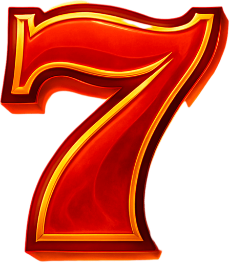 Crea un asset para el símbolo 'C' de Megaways: el Número 7 de la Suerte.
El dígito '7' estilizado, en color dorado o rojo vibrante, con un aura brillante o un ligero efecto de fuego/energía. Tipografía audaz y elegante. Debe transmitir suerte y la promesa de un gran premio (30x). Estilo de casino festivo. Fondo transparente.
In-Game asset.  2d.  High contrast.  No shadows