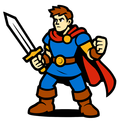 hero.
In-Game asset.  2d.  High contrast.  No shadows
