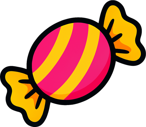 Candy
Is.
In-Game asset.  2d.  High contrast.  No shadows