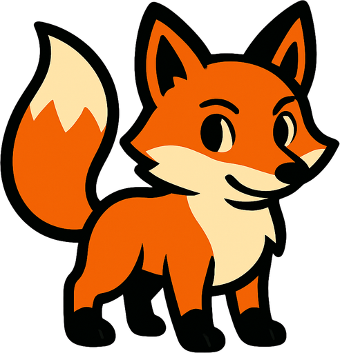 Fox.
In-Game asset.  2d.  High contrast.  No shadows
