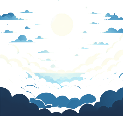 Minimalist Gradient Background (Default Style) 🎨
A smooth gradient sky transitioning from light blue to deep blue.
Optionally, add a subtle parallax effect with slow-moving clouds.
This style keeps the game clean and visually appealing..
Single Game Texture.  In-Game asset.  2d.  Blank background.  High contrast.  No shadows