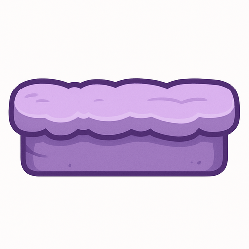 soft purple platform.
In-Game asset.  2d.  High contrast.  No shadows. Hd