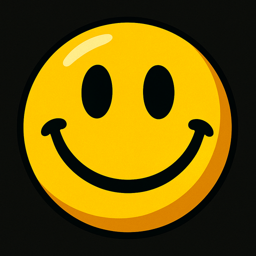 A ball that is smiling.
In-Game asset.  High contrast.  No shadows