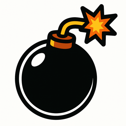 Bomb.
In-Game asset.  2d.  High contrast.  No shadows