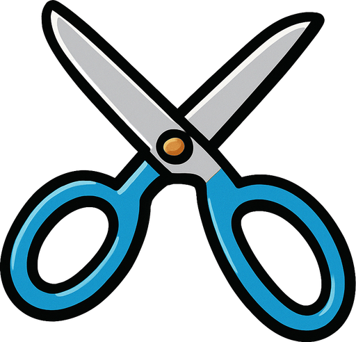 Scissors.
In-Game asset.  2d.  High contrast.  No shadows