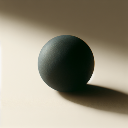 Black Squash ball.